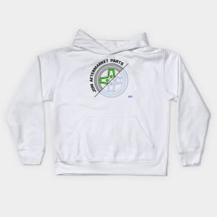 Green JDM Wheels V2 Kids Hoodie